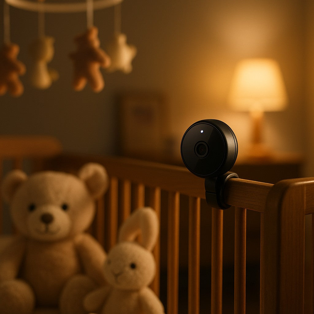 Bovella mini camera near nursery crib