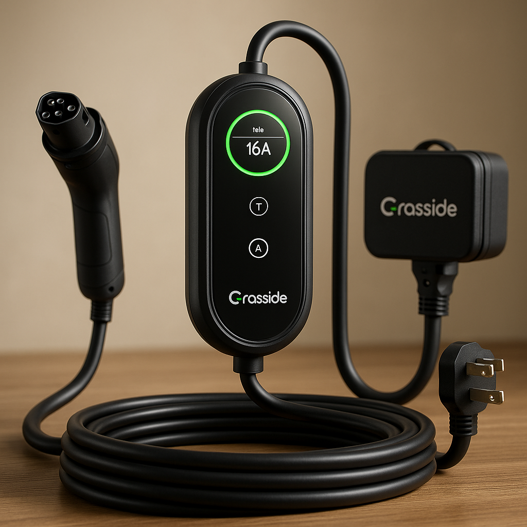 Grasside Tesla Charger Level 1 16A 25ft NEMA 5-15 - lifestyle 1