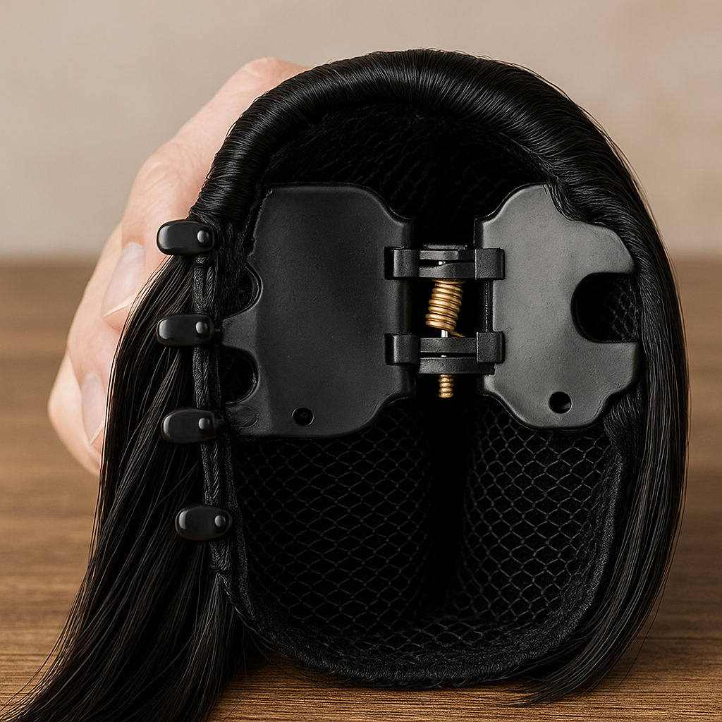 FELENDY Ponytail Hair Extension Wavy Claw Clip Hairpiece - lifestyle 1