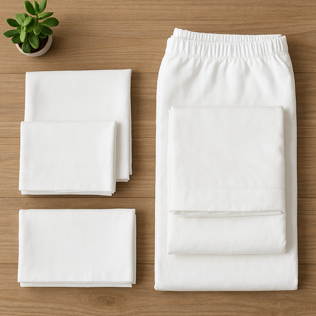 TUK SLEEP Bamboo Sheet Set King 4pc Cooling Silky White - lifestyle 4