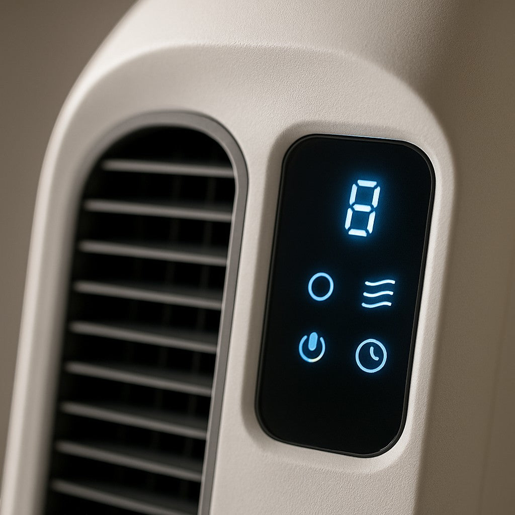 Bladeless Tower Fan LCD Display Quiet Oscillating Remote - lifestyle 2