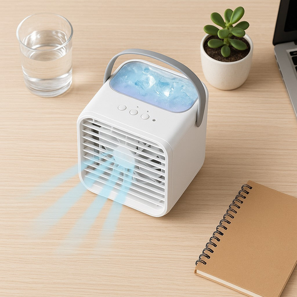 Portable Air Cooler Personal Evaporative Mist Desk Fan - lifestyle 4