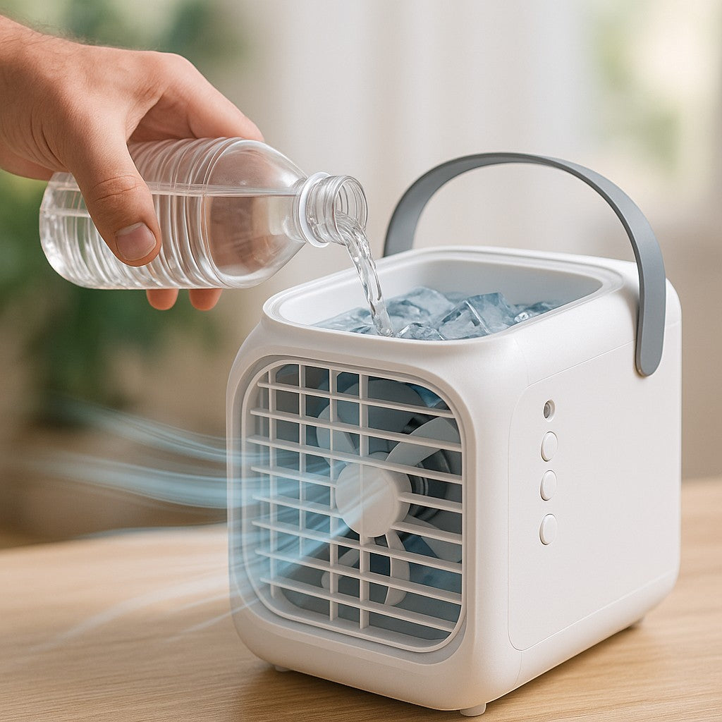 Portable Air Cooler Personal Evaporative Mist Desk Fan - lifestyle 6
