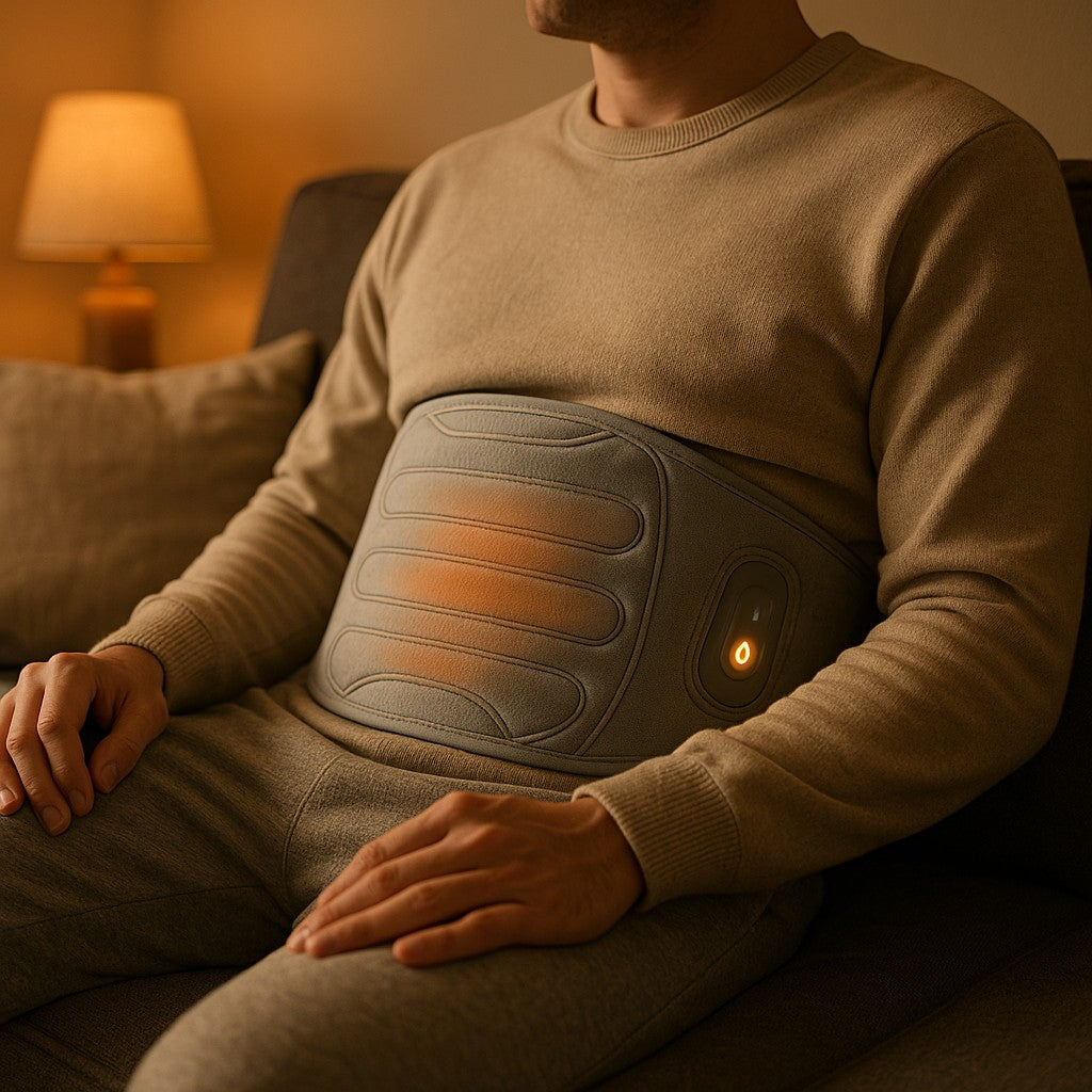 Cordless Heating Pad for Back Pain Rechargeable Portable - lifestyle 3