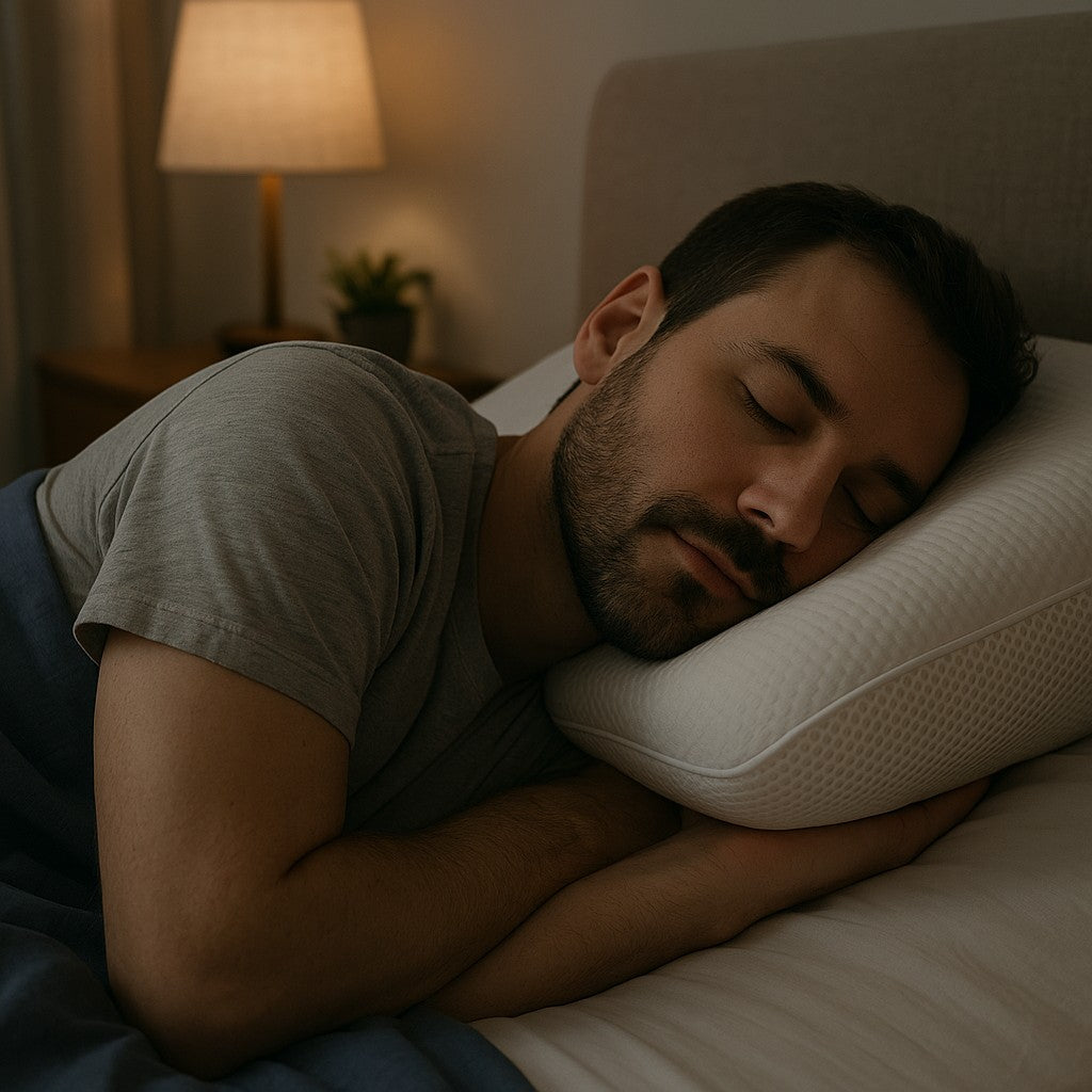 puresnoo Cooling 4D Pillow Triple Flow Side Sleeper - lifestyle 3