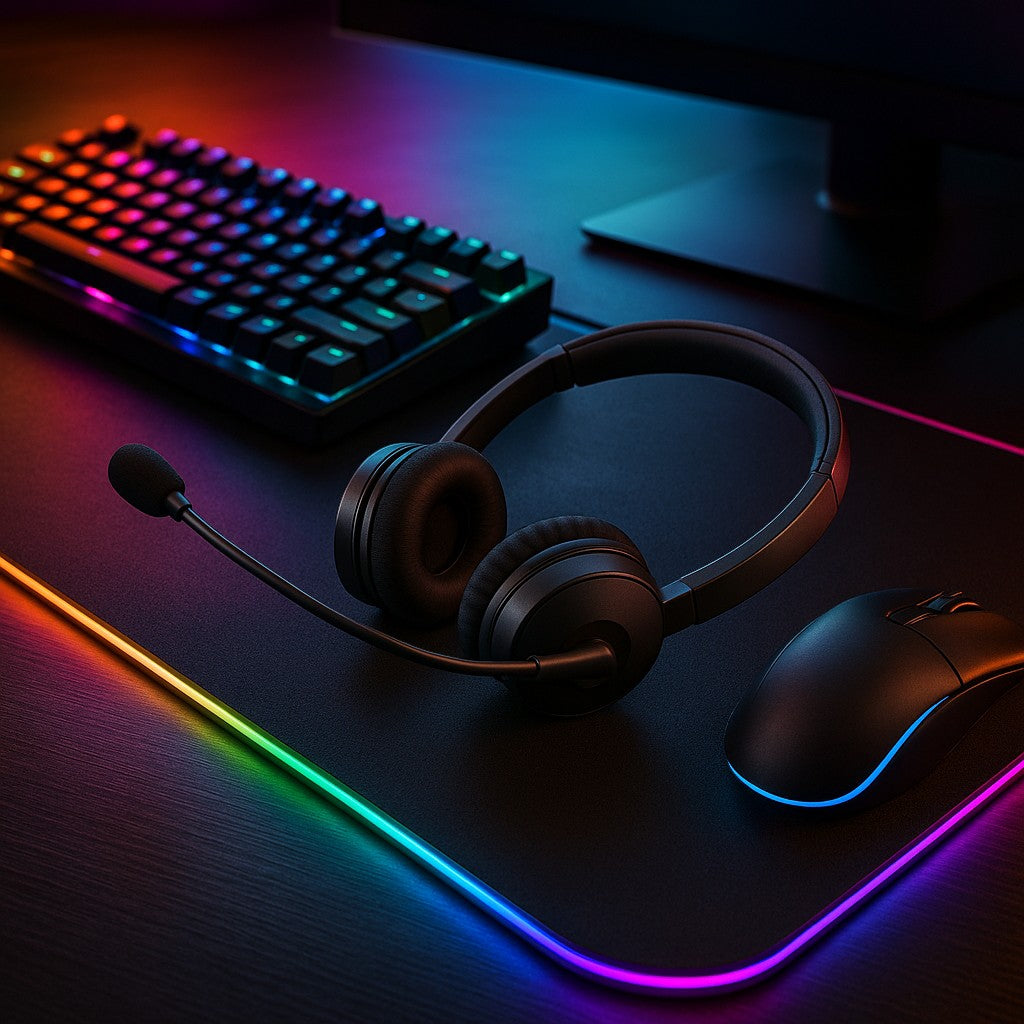 XirocTcy XT72-L Wireless USB Computer Headset Boom Mic - lifestyle 5