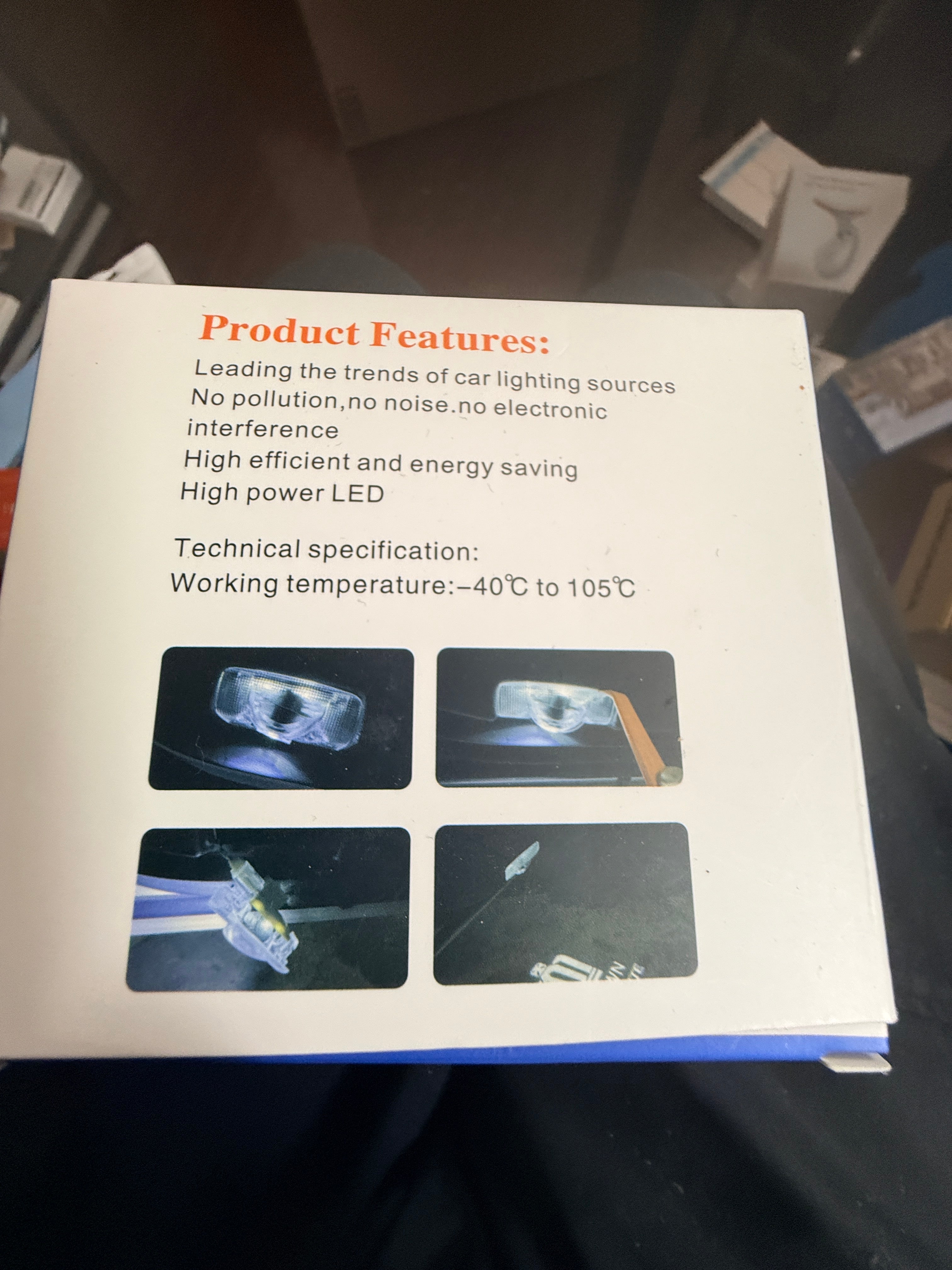 Special Car Door Welcome Light LED Logo Projector 3D Ghost - package back (truth)