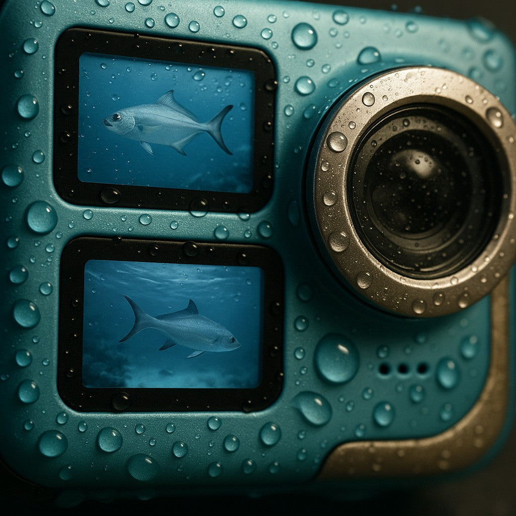 Tupso Dual-Screen Waterproof Underwater Digital Camera 4K - lifestyle 2