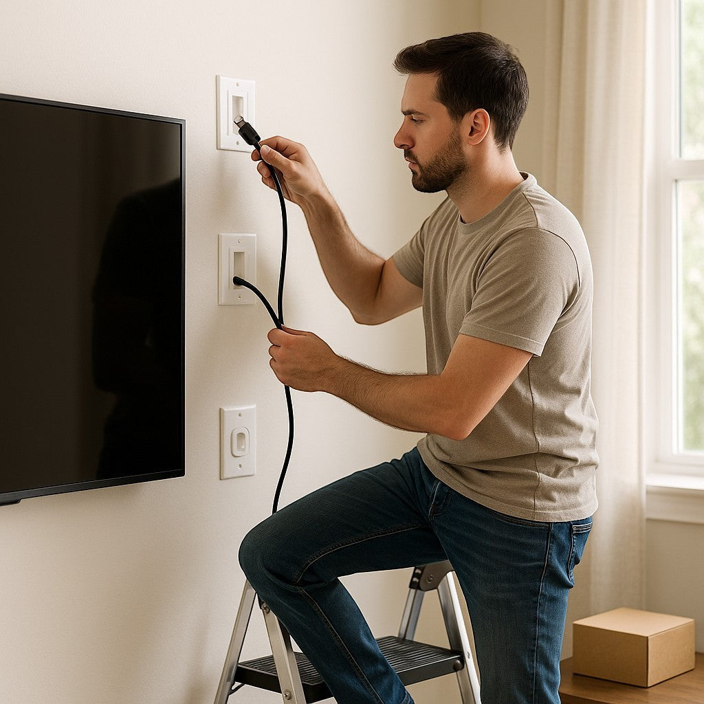 In-Wall Cable Management Kit TV Wires Hider Outlet - lifestyle 5