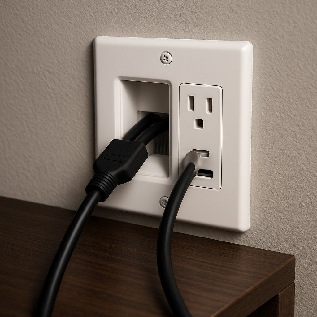 In-Wall Cable Management Kit TV Wires Hider Outlet - lifestyle 6