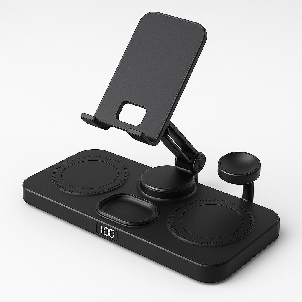 6-in-1 Wireless Charging Station Y21 Phone Watch Earbuds - lifestyle 1