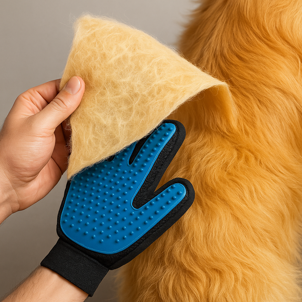 Caibao Pet Hair Removing Gloves Dog Cat Grooming Reusable - lifestyle 3