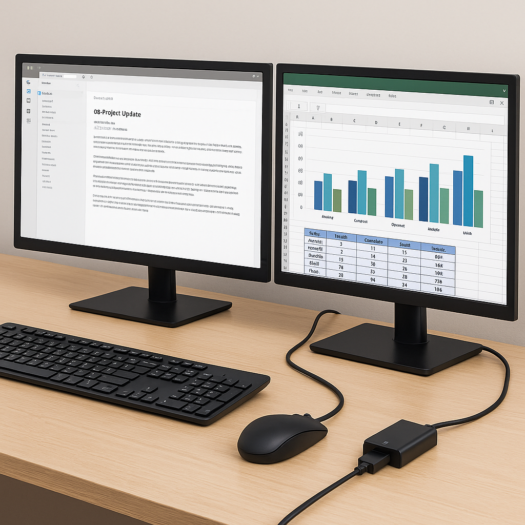 Klomer USB to HDMI Multi-Monitor Adapter Display Converter - lifestyle 6