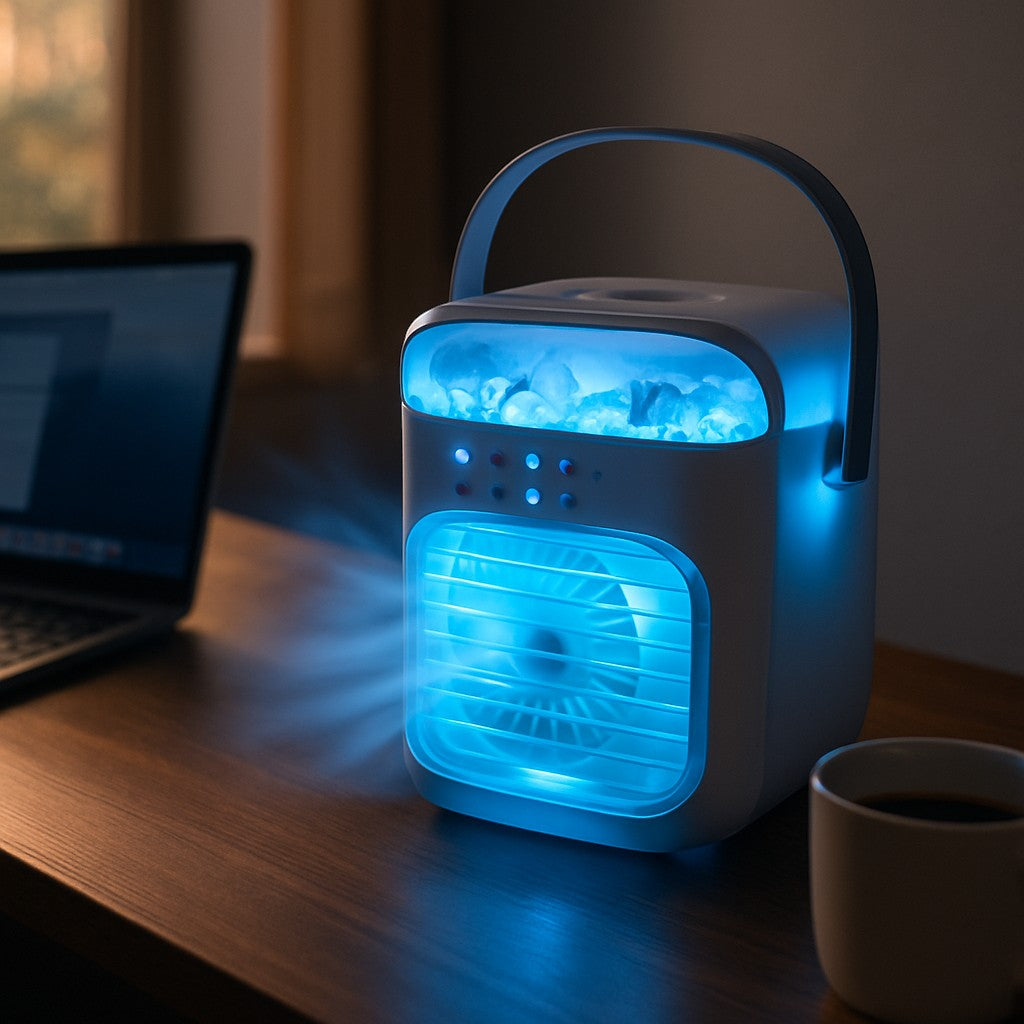 Multifunctional Air Cooler 3-Speed Ambient Light USB - lifestyle 2