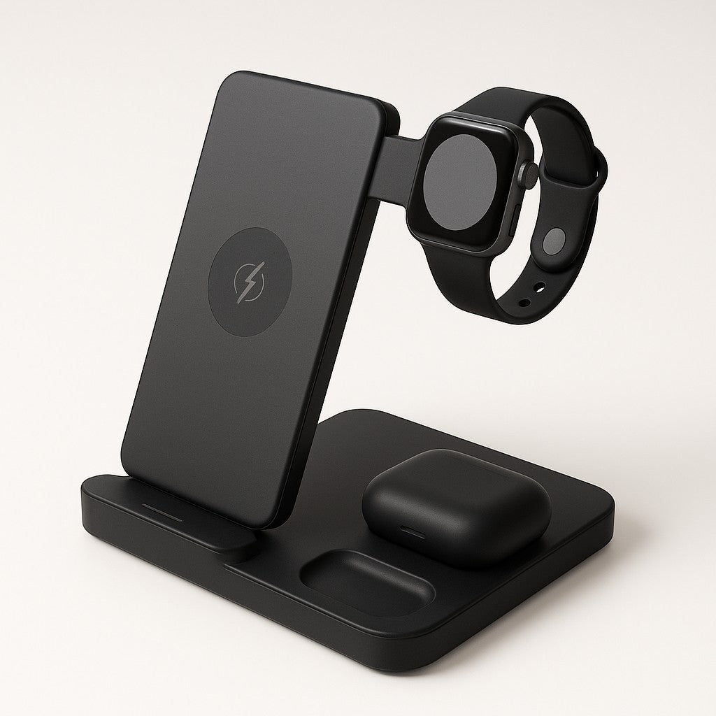 3-in-1 Wireless Charging Station W326 Phone Watch Buds - lifestyle 1
