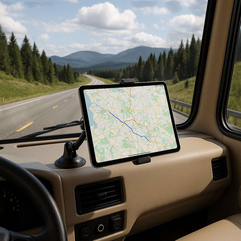 Keuvirya iPad Suction Cup Tablet Mount Truck Dashboard - lifestyle 5