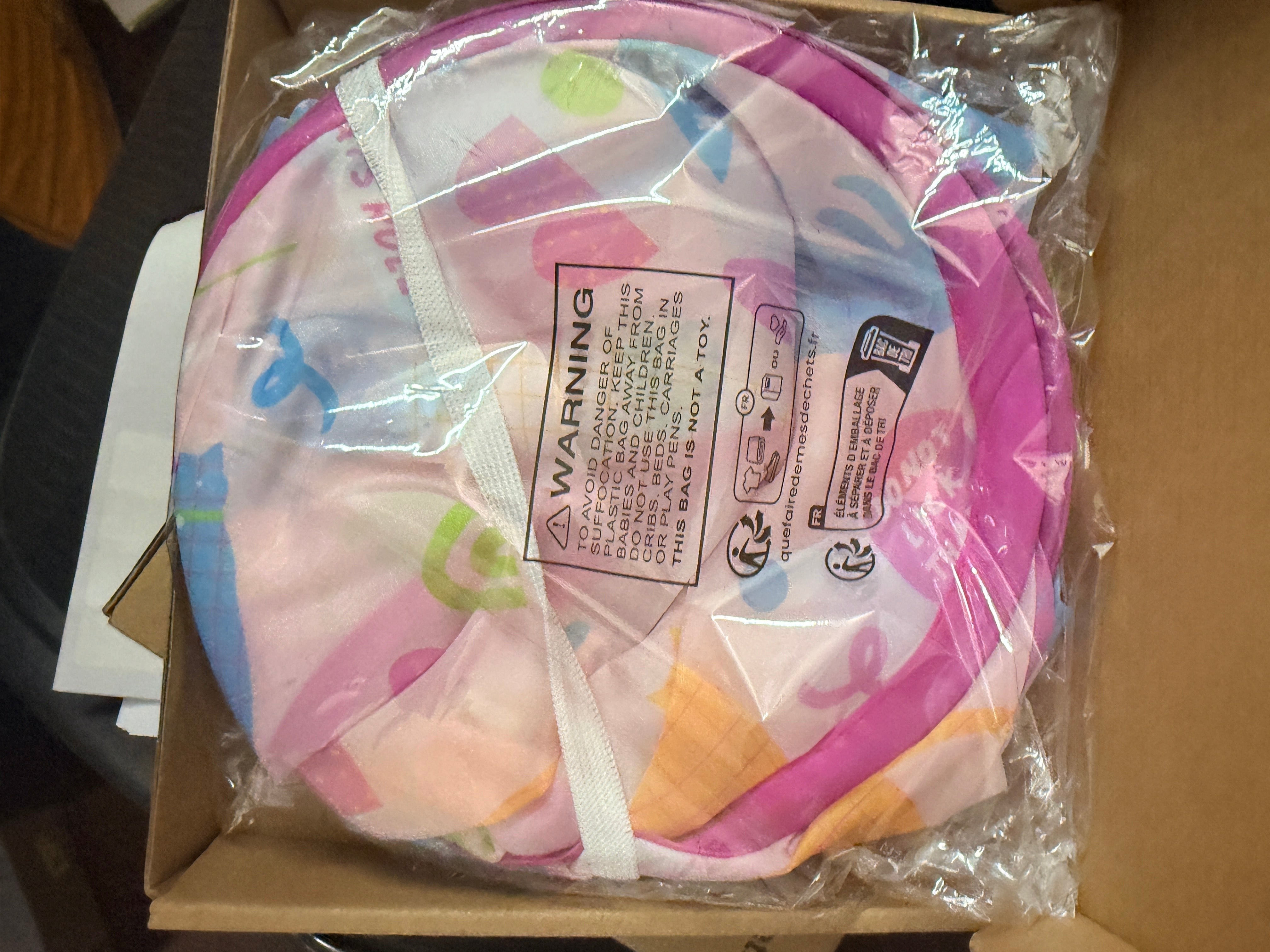 Dahlvs Cute Foldable Cat House Washable Pink 18in - package front (truth)