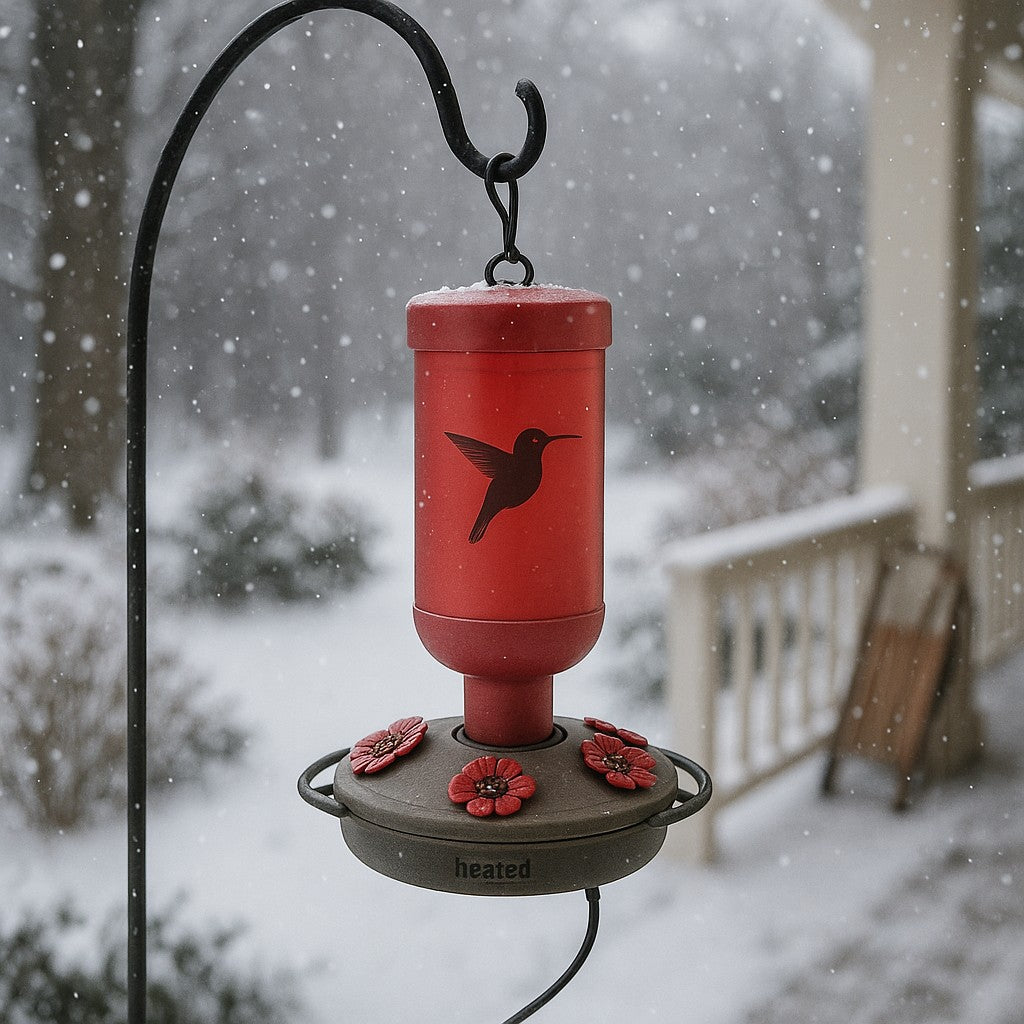 Hummingbird Feeder Heater Winter Freeze Prevention - lifestyle 5