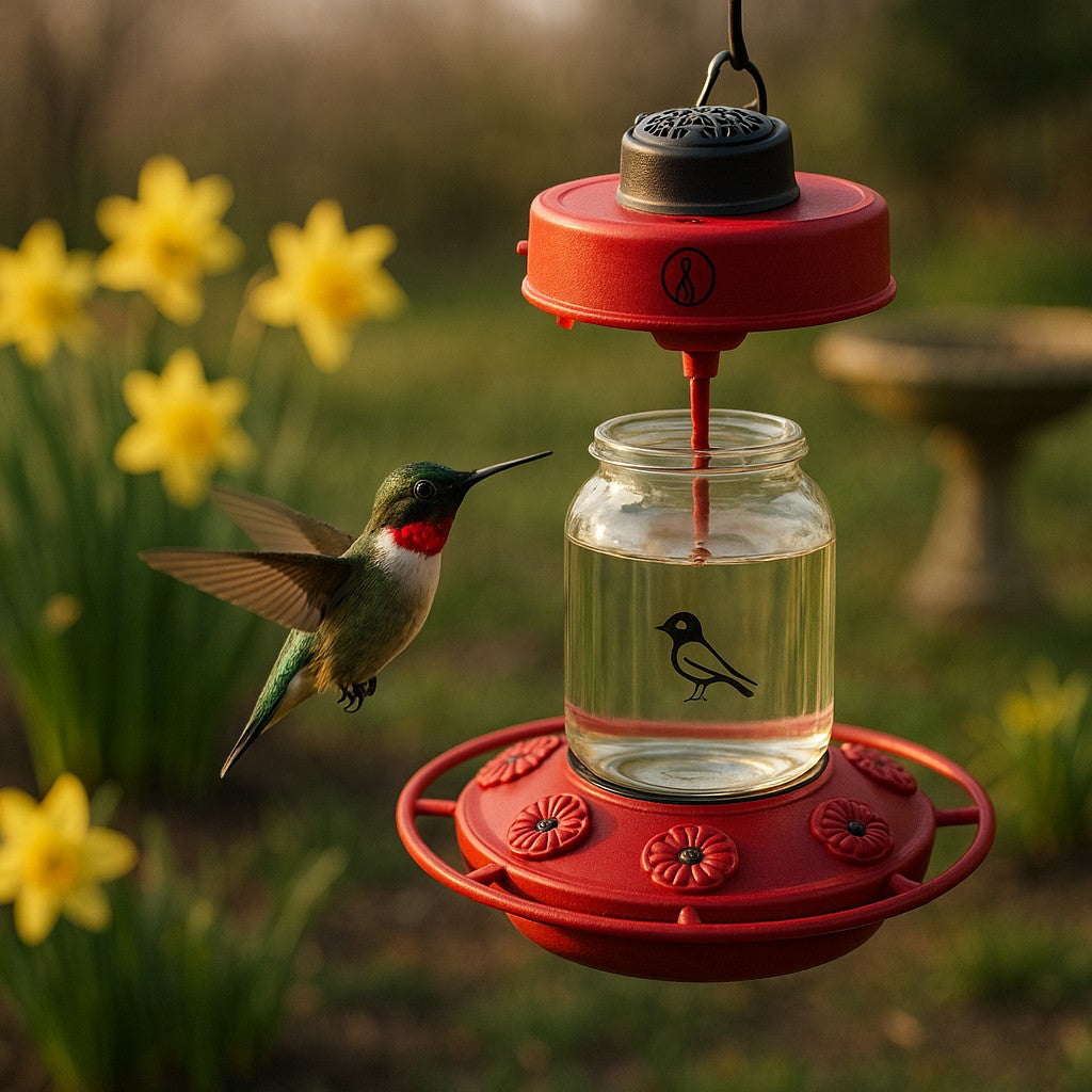 Hummingbird Feeder Heater Winter Freeze Prevention - lifestyle 6