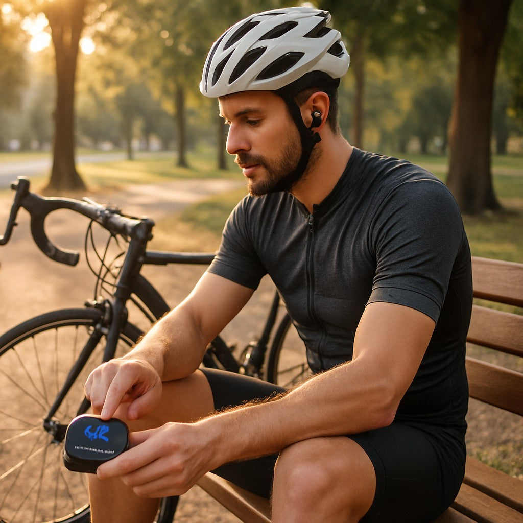 LERNC TP03 Sport Wireless Earbuds LCD Touch Anti-Loss - lifestyle 6