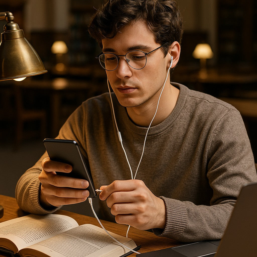 USB-C Wired Earphones In-Ear Stereo Noise Isolating - lifestyle 1