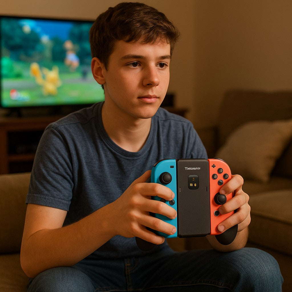 Transnovo Switch 2 Joycon Charging Grip Black Controller - lifestyle 3