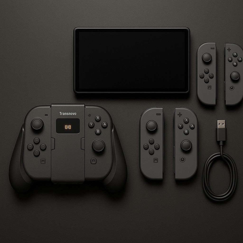 Transnovo Switch 2 Joycon Charging Grip Black Controller - lifestyle 5