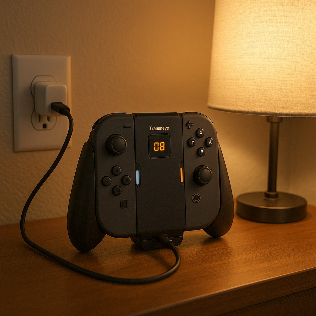 Transnovo Switch 2 Joycon Charging Grip Black Controller - lifestyle 6