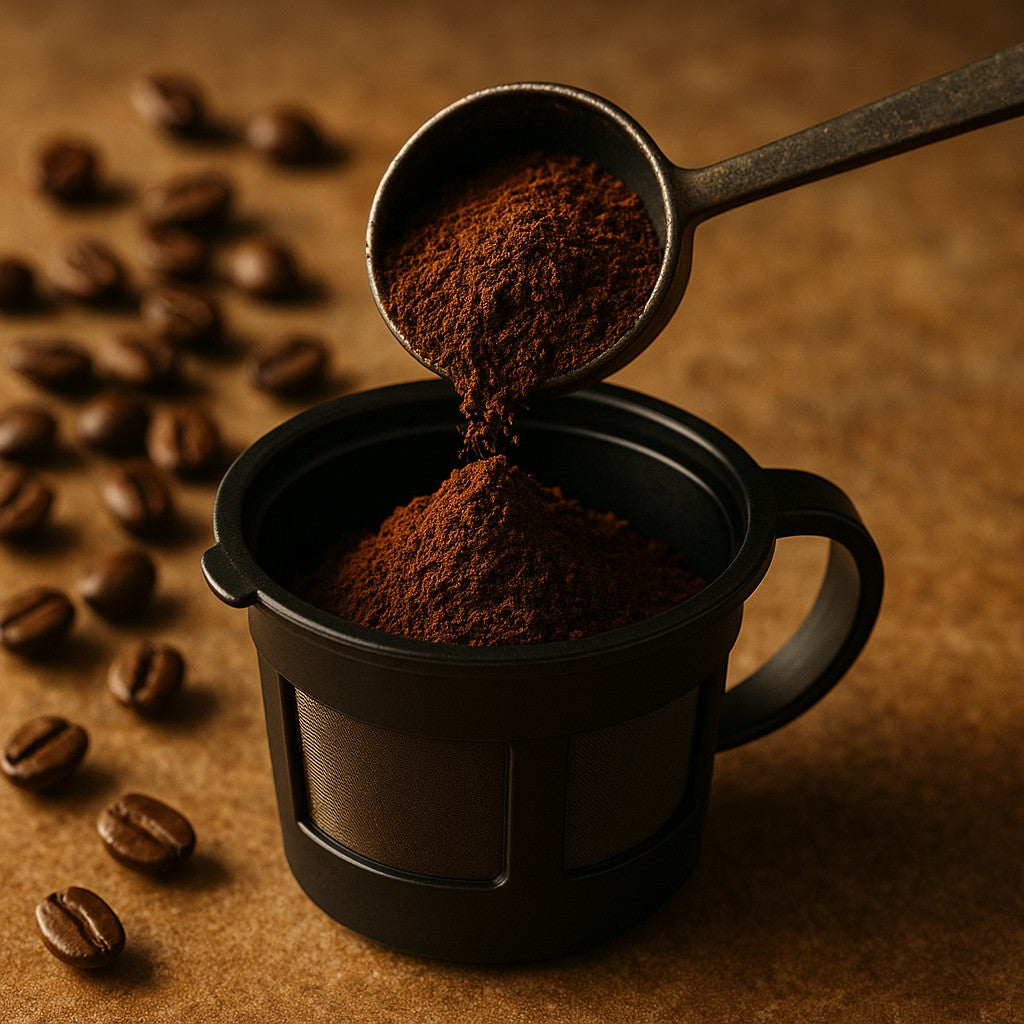 Horavie Single-Cup Coffee Maker — K-Pod & Ground, Hot/Iced - lifestyle 5