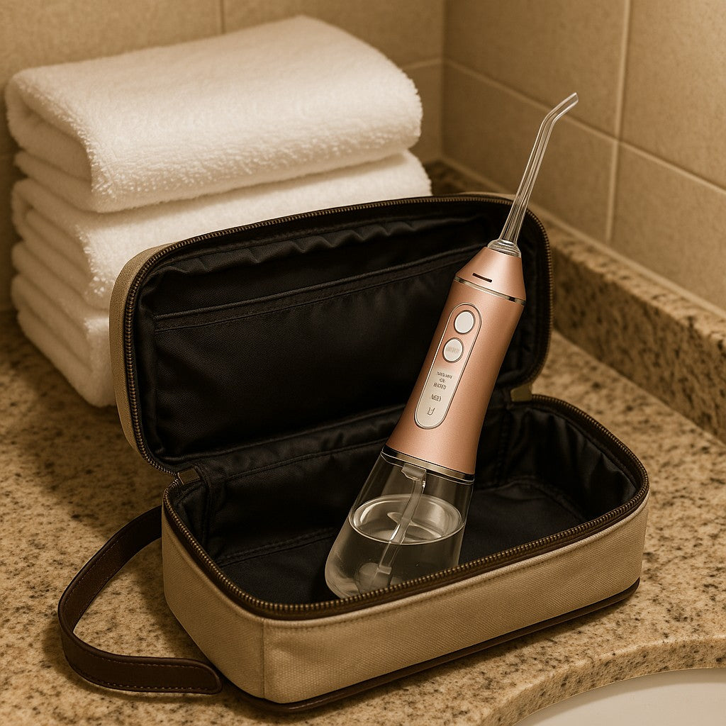 JIC205 Portable Water Flosser — Pink, 5 Modes, 200ml - lifestyle 4