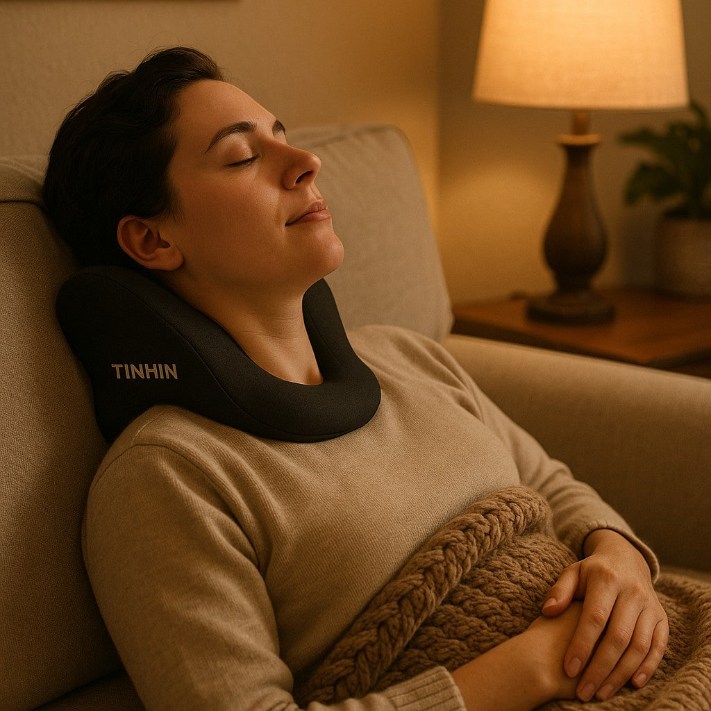 TINHIN Graphene Magnetic Neck Stretcher — Cervical Relief - lifestyle 1