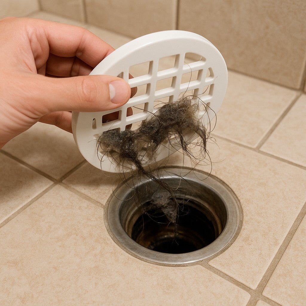 Shower Base Pan with Center Drain — White Replacement - lifestyle 2