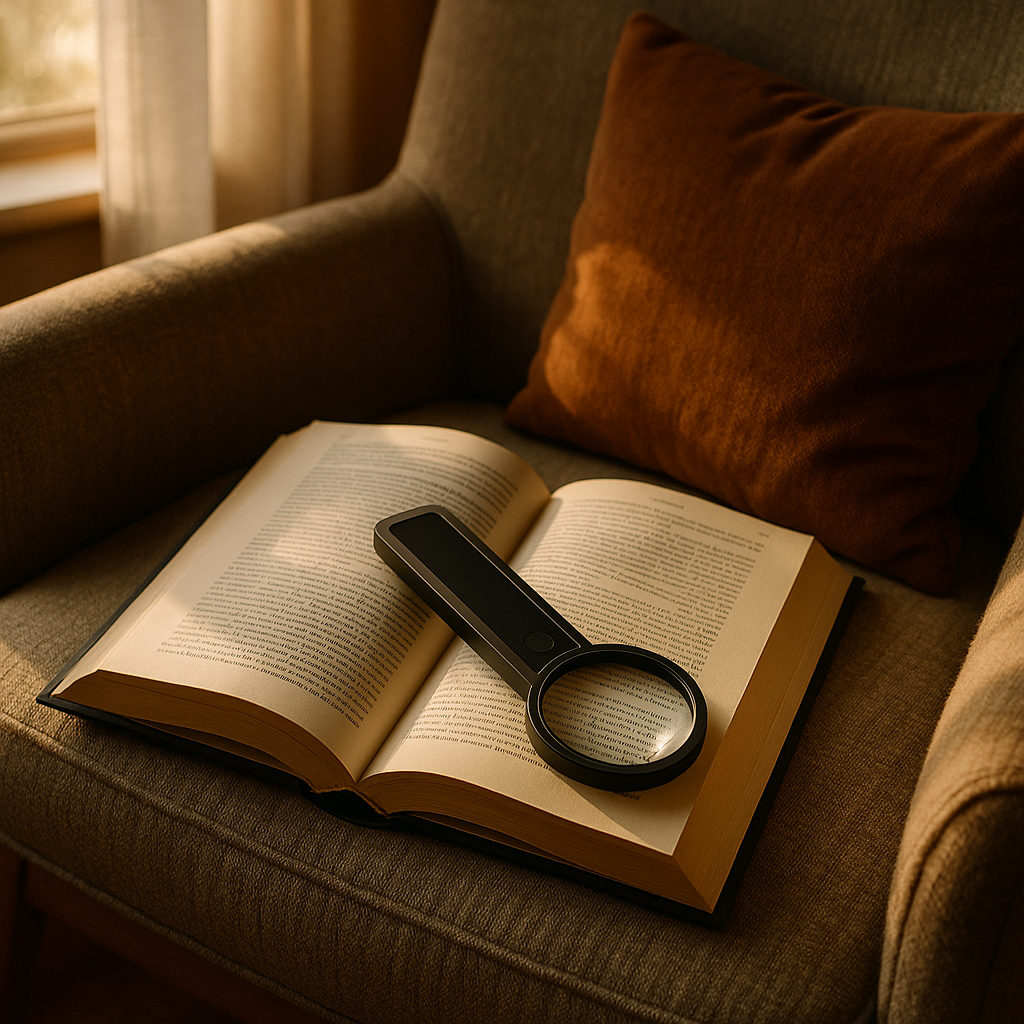 coldSky Handheld LED Magnifier — Reading & Inspection - lifestyle 4