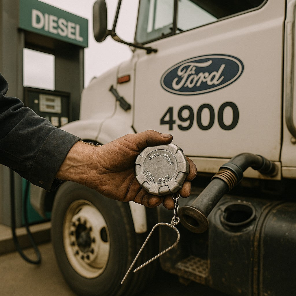 Jekarsy Diesel Fuel Cap — Ford 4200/4800/4900 Truck - lifestyle 3
