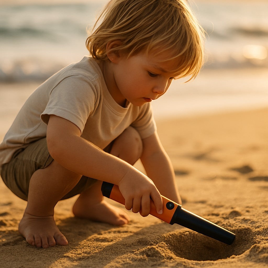 Handheld Metal Detector Pinpointer for Beach & Coin Hunting - lifestyle 1