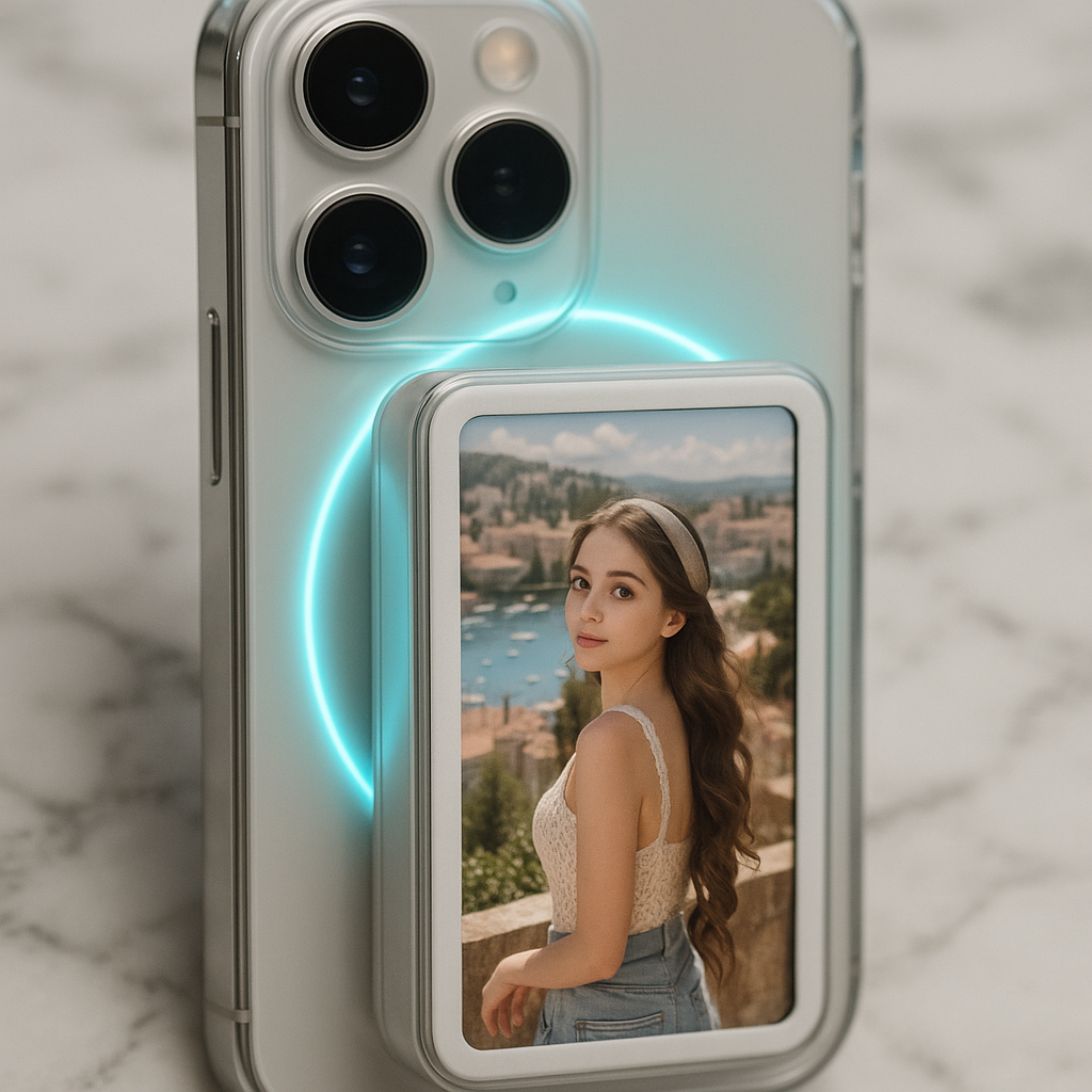 Gisotu T1 Magnetic Selfie Screen Monitor 4" 1800mAh - lifestyle 2