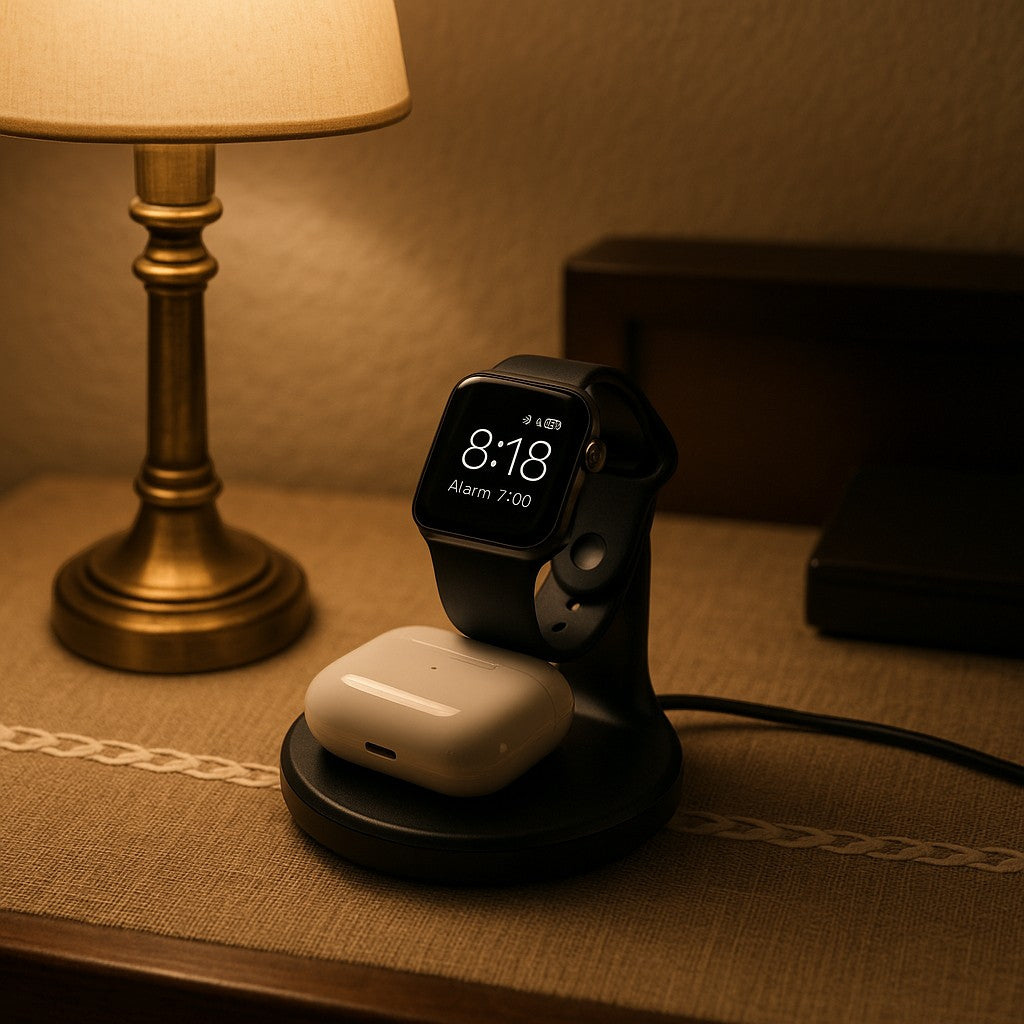 2-in-1 Portable Wireless Charger Apple Watch AirPods Pocket - lifestyle 1