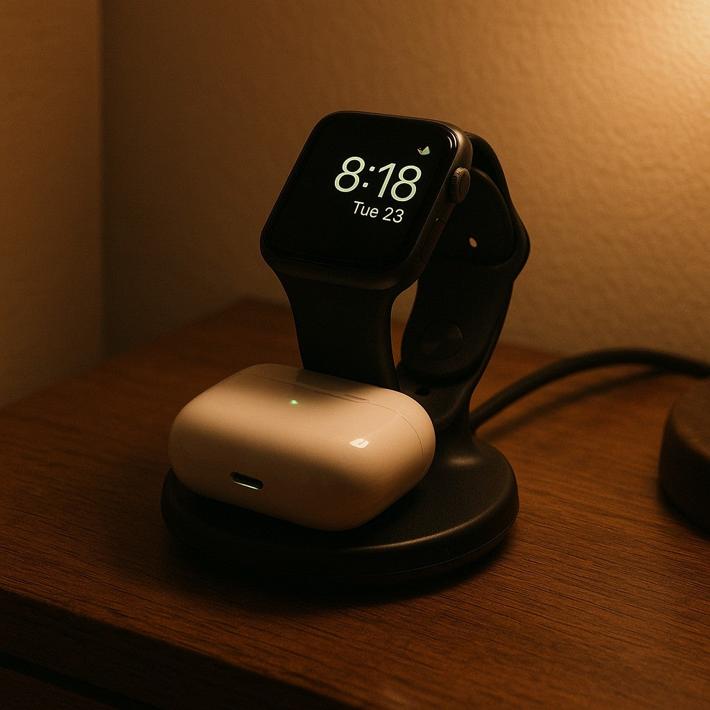 2-in-1 Portable Wireless Charger Apple Watch AirPods Pocket - lifestyle 5