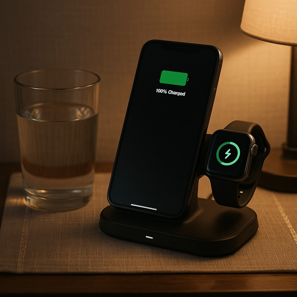 2-in-1 Portable Wireless Charger Apple Watch AirPods Mini - lifestyle 5