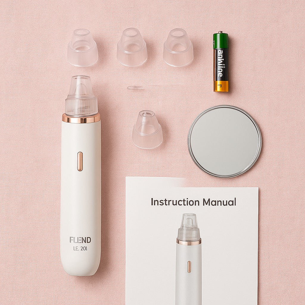 FLEND LE-701 Epilator Hair Plucker 3-Head Cordless Pink