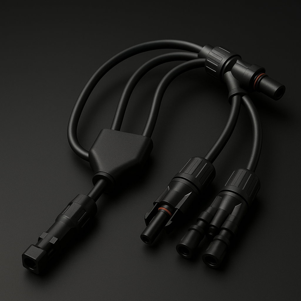 Solar Panel 4-Way Y-Splitter MC4 Cable Connector