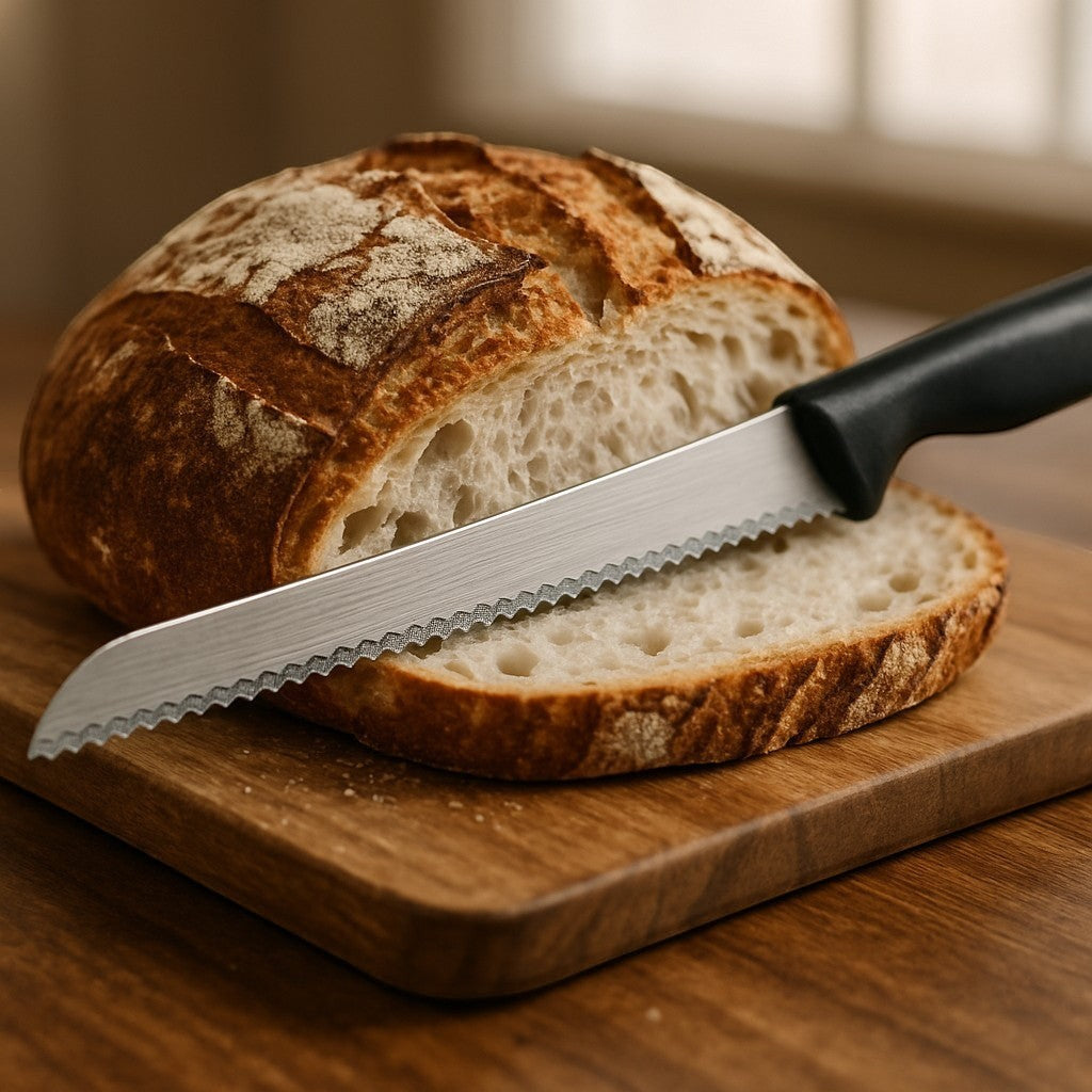Hunter Dual Serrated Bread Knife with Sheath