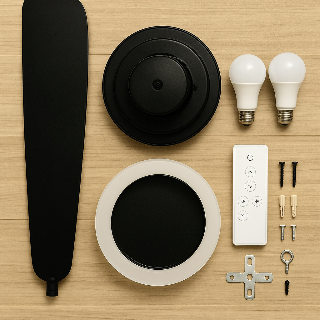 MOTCTQVD Ceiling Fan Light 3000K-6000K Dimmable 3-Color lifestyle 4