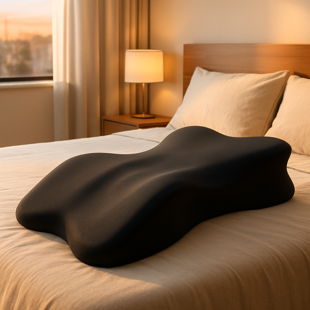 Lock Love Memory Foam Prone Pillow 27x17 260lb Support lifestyle 1
