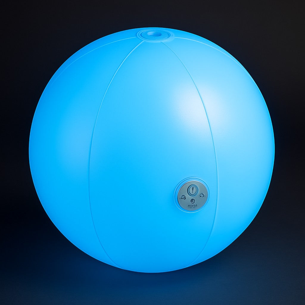 Icnice LED Glow Beach Ball 4-Pack 16 Color Remote