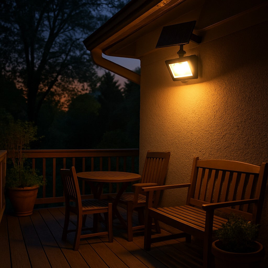 Onforu Solar Flood Light Outdoor Remote Waterproof
