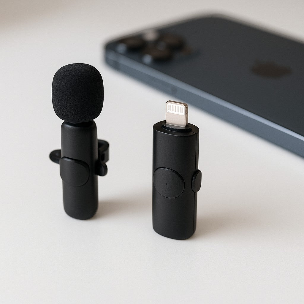 iDiskk Wireless Lavalier Microphone iPhone Lightning