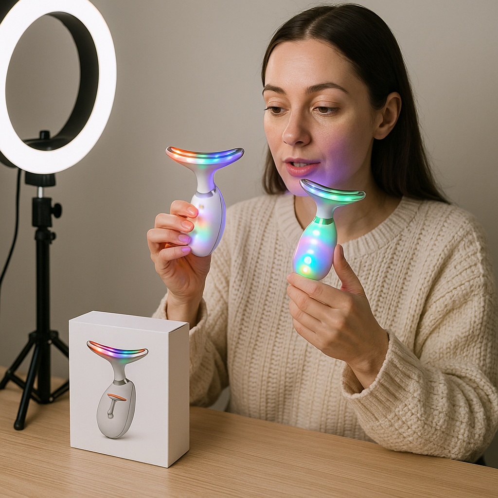 7 Color LED Beauty Device Face & Neck Light Therapy