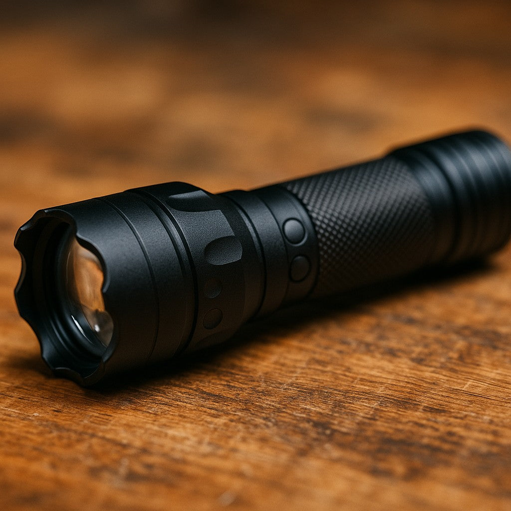 Rechargeable LED Flashlight High Lumens Tactical Zoom