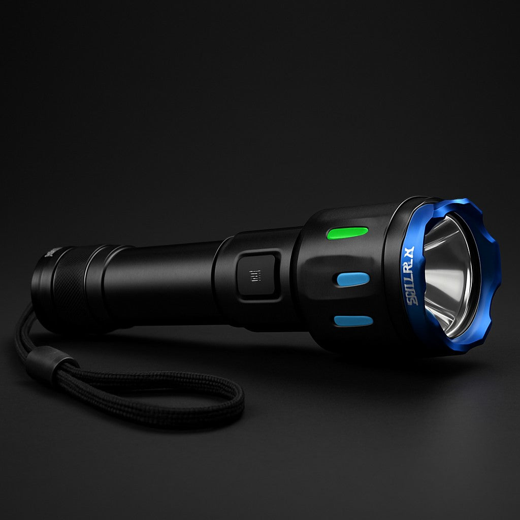 VOYLITE High Lumens Flashlight Rechargeable LED Zoom